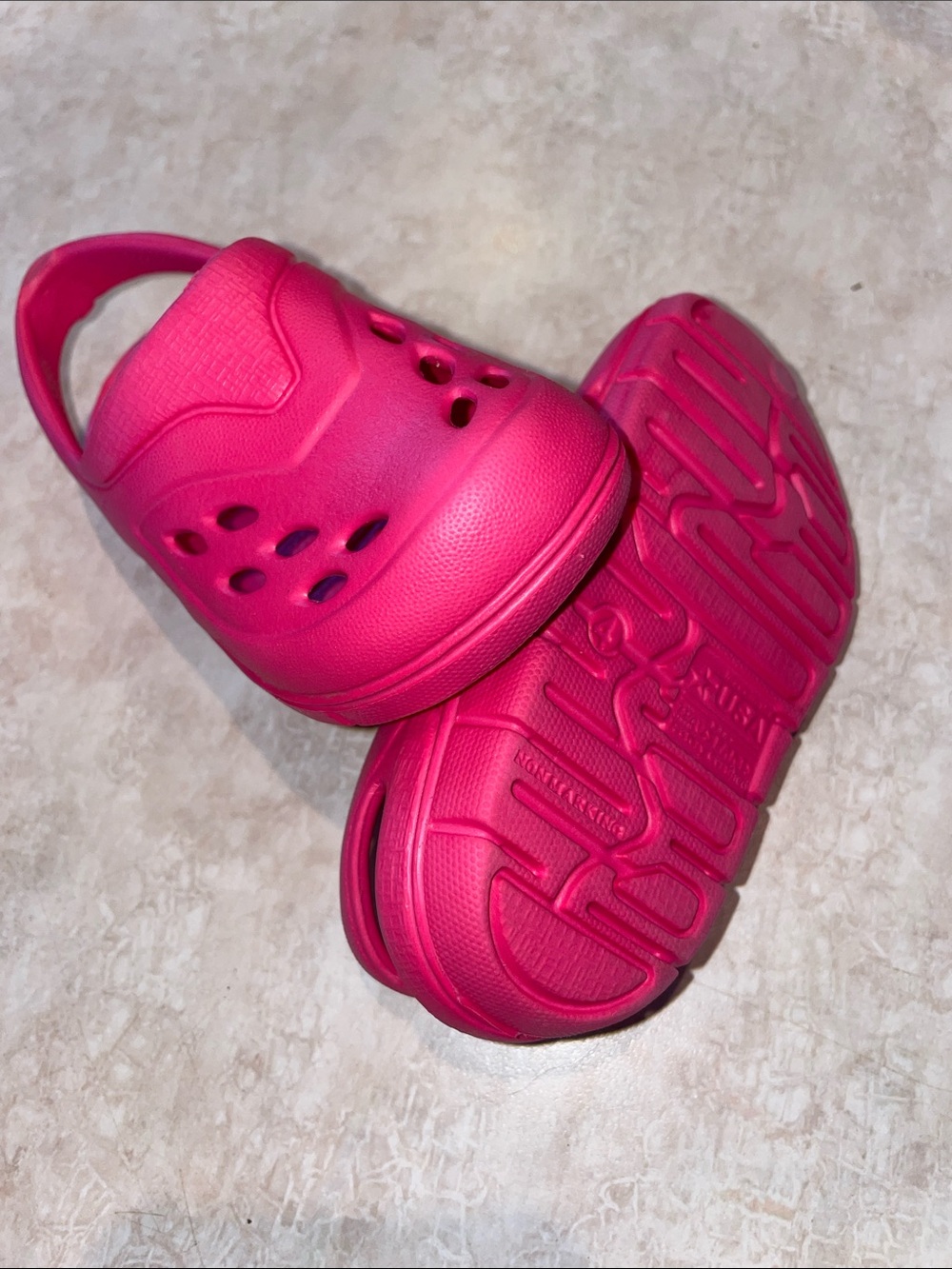 Pink Slip-On Clogs with Brown Faux-Fur Lined Slippers - Picture 5 of 5